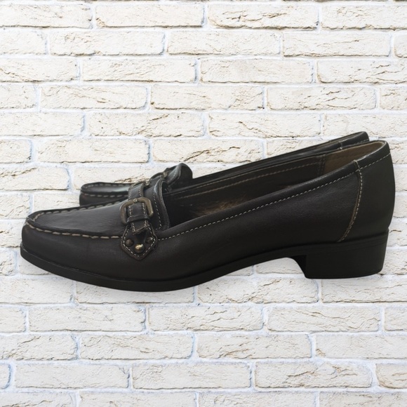 Naturalizer Shoes - Naturalizer Brown Leather Slip-on Loafer Size 8